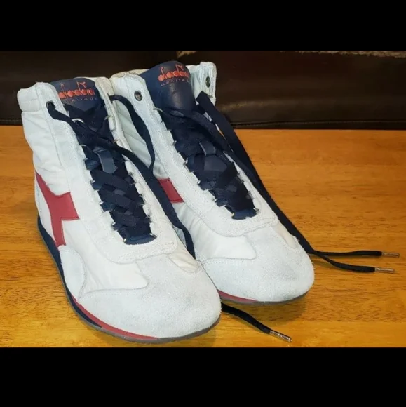 Diadora Heritage High Top Suede Sneakers - Picture 5 of 12